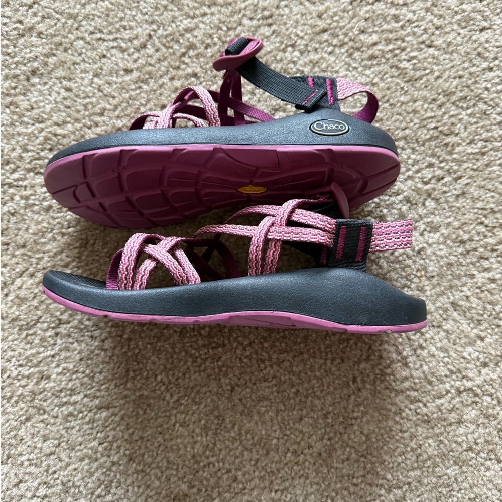 Chaco ZX/2 dual strap rapid pro vibrant outdoor hiking sandals pink sz8 - Picture 7 of 9